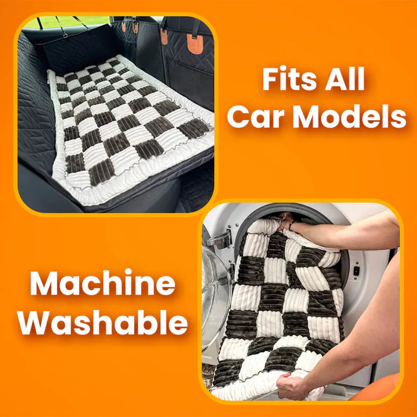 6-In-1 Dog Car Seat Cover for Back Seat, Waterproof Dog Car Hammock with Mesh Window, Non-Slip Pet Backseat Protector for Cars, Trucks and Suvs