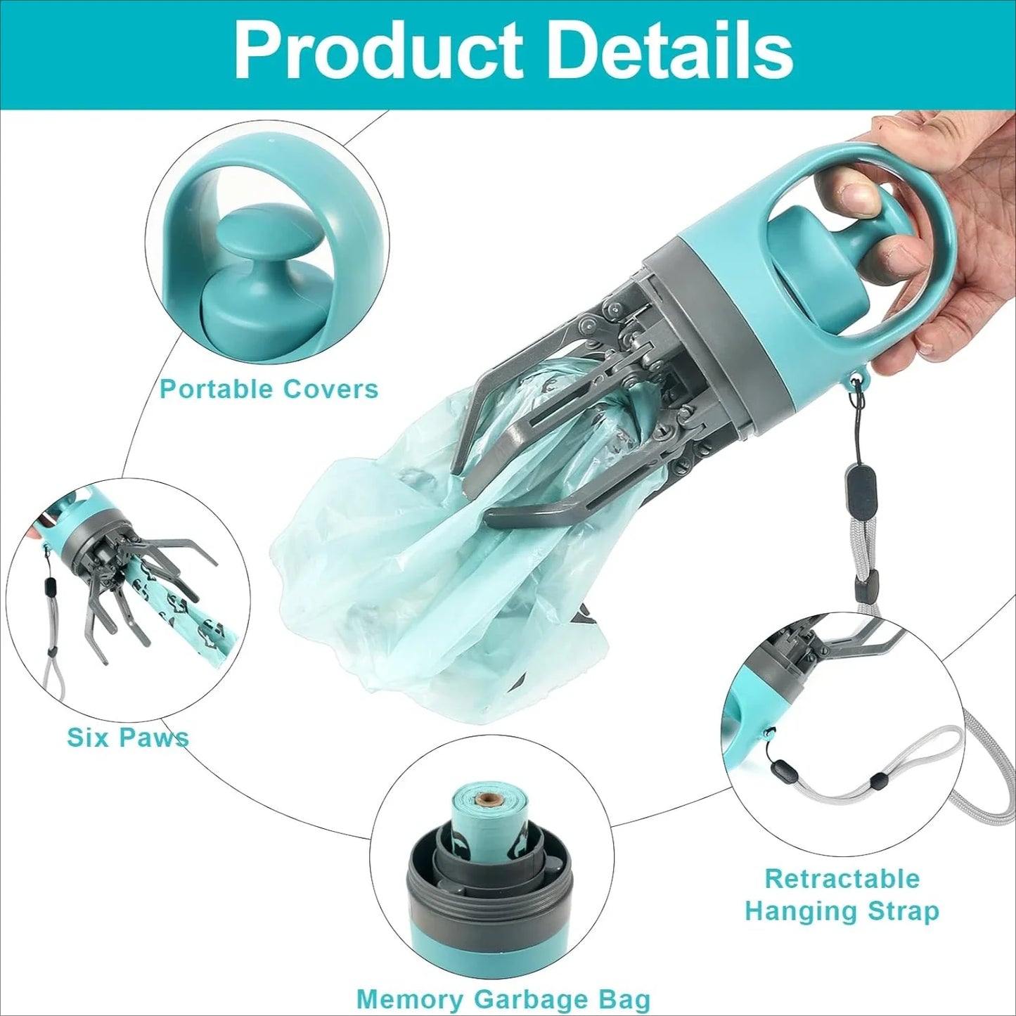 3-in-1 Dog Poop Scooper Set