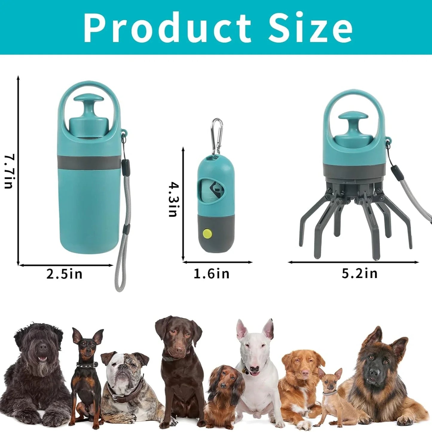 3-in-1 Dog Poop Scooper Set